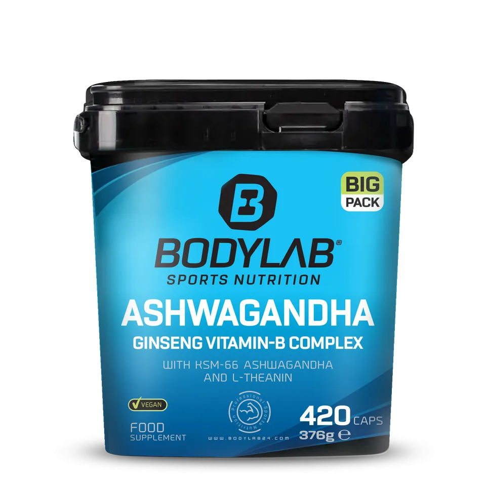 bodylab24-big-pack-ashwagandha-ginseng-vitamin-b-complex-kapseln-420-kapseln image 1
