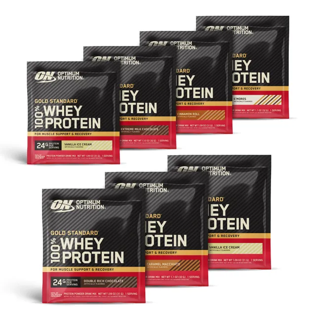 optimum-nutrition-gold-standard-100-whey-travel-pack-week-away-proteinpulver image 1