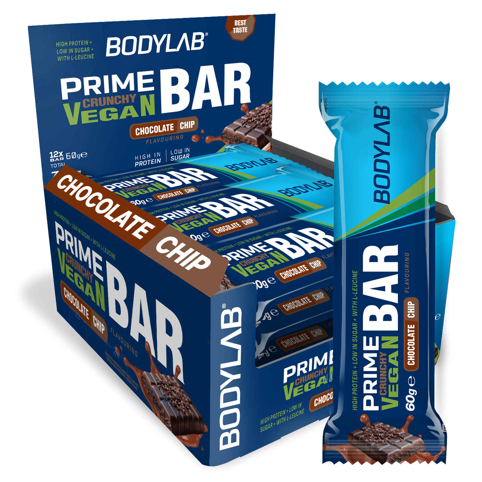bodylab24-prime-crunchy-vegan-bar-12-x-60-g-karamell image 2