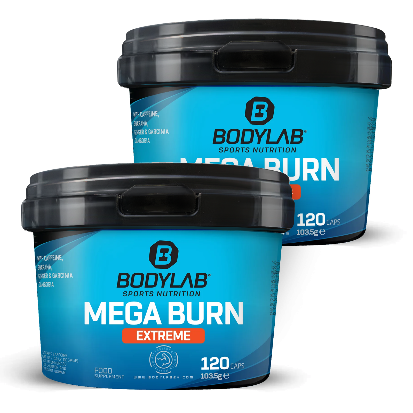 bodylab24-mega-burn-extreme-doppelpack-2-x-120-kapseln-fatburner-koffein image 1