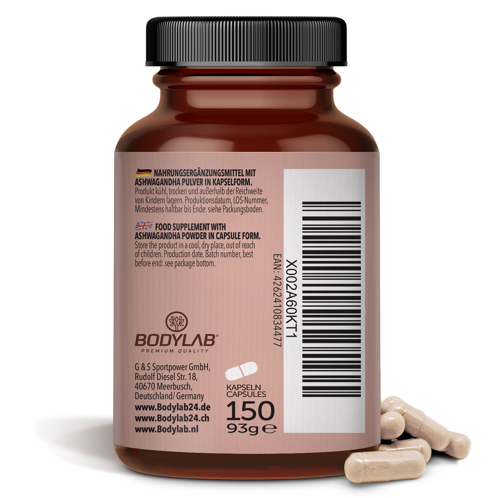 bodylab24-ashwagandha-pulver-in-kapselform-150-kapseln image 6