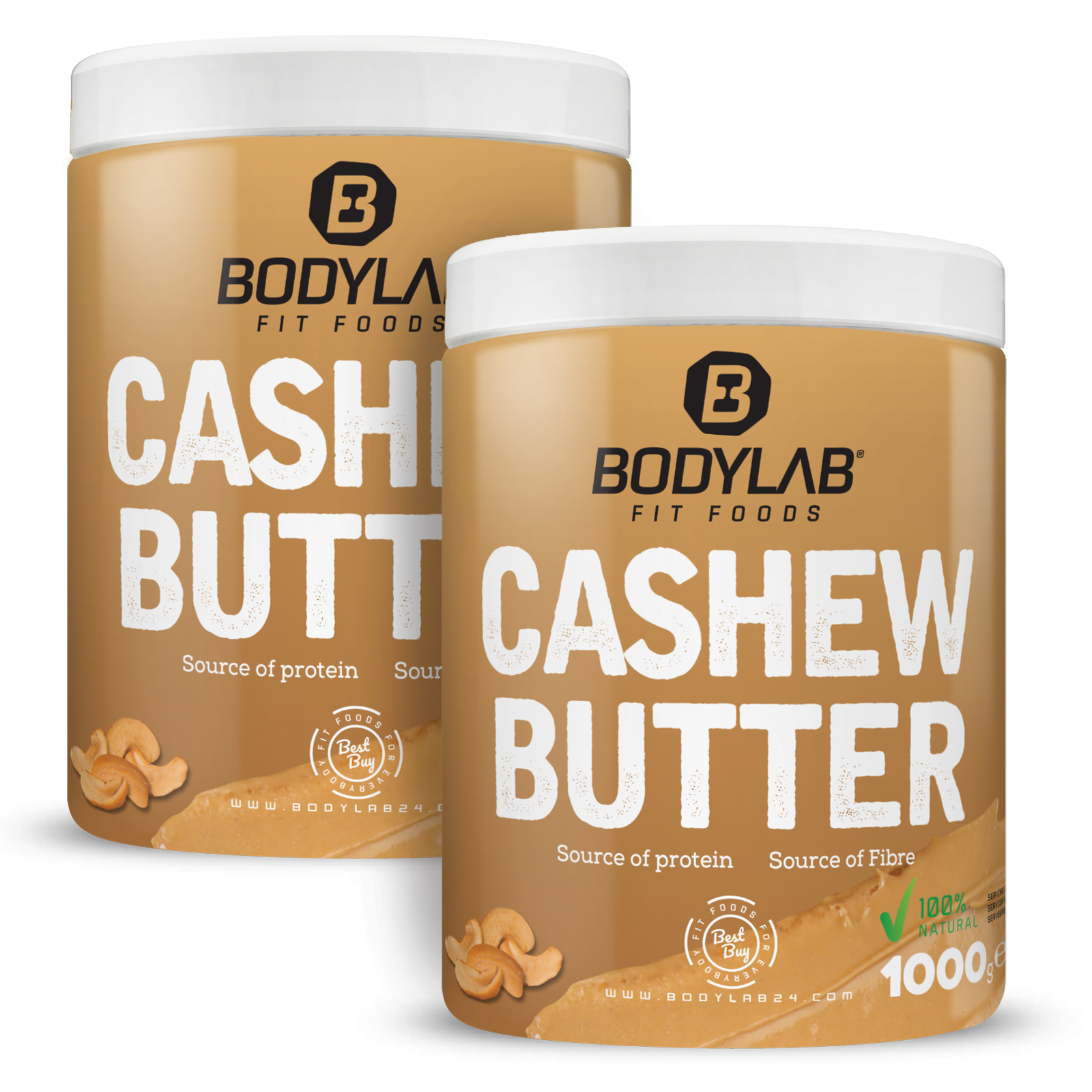 bodylab24-100-cashew-butter-doppelpack-2-x-1000-g-ohne-zus-tze image 1