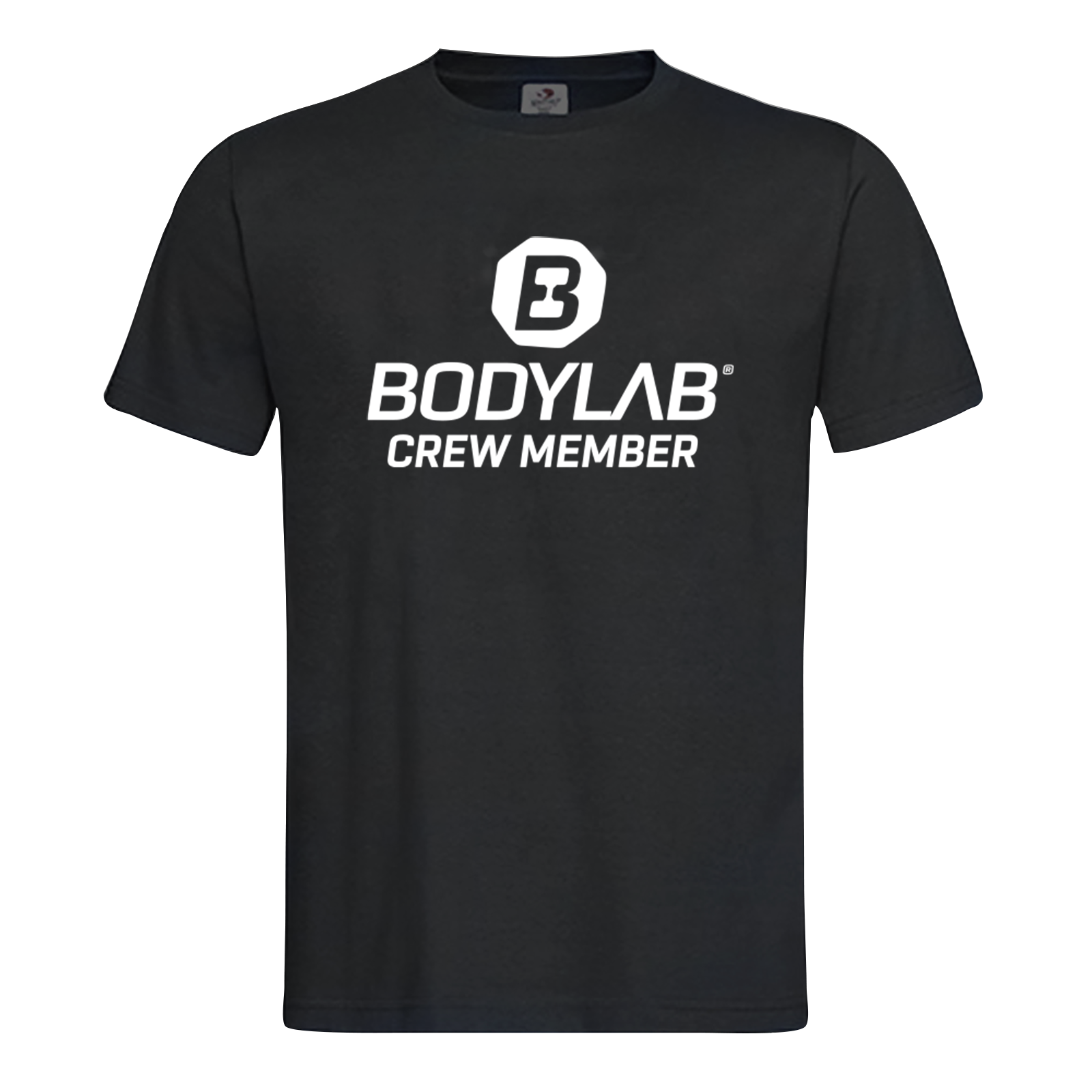 bodylab24-t-shirt-crew-member-schwarz-gym-shirt-mit-brustlogo image 2