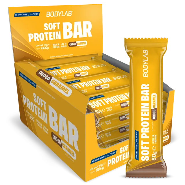 bodylab24-soft-protein-bar-12x50g-proteinriegel-mit-milchcreme-und-karamell-mind image 1
