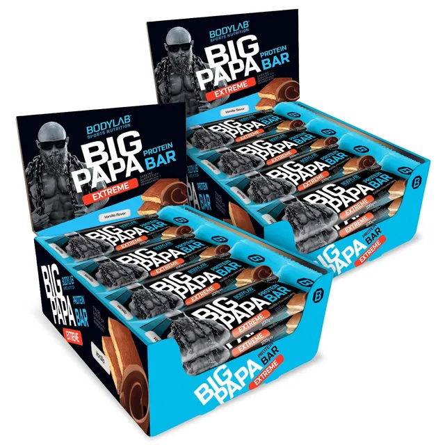 bodylab24-big-papa-50-protein-bar-extreme-2x-12x100g image 1