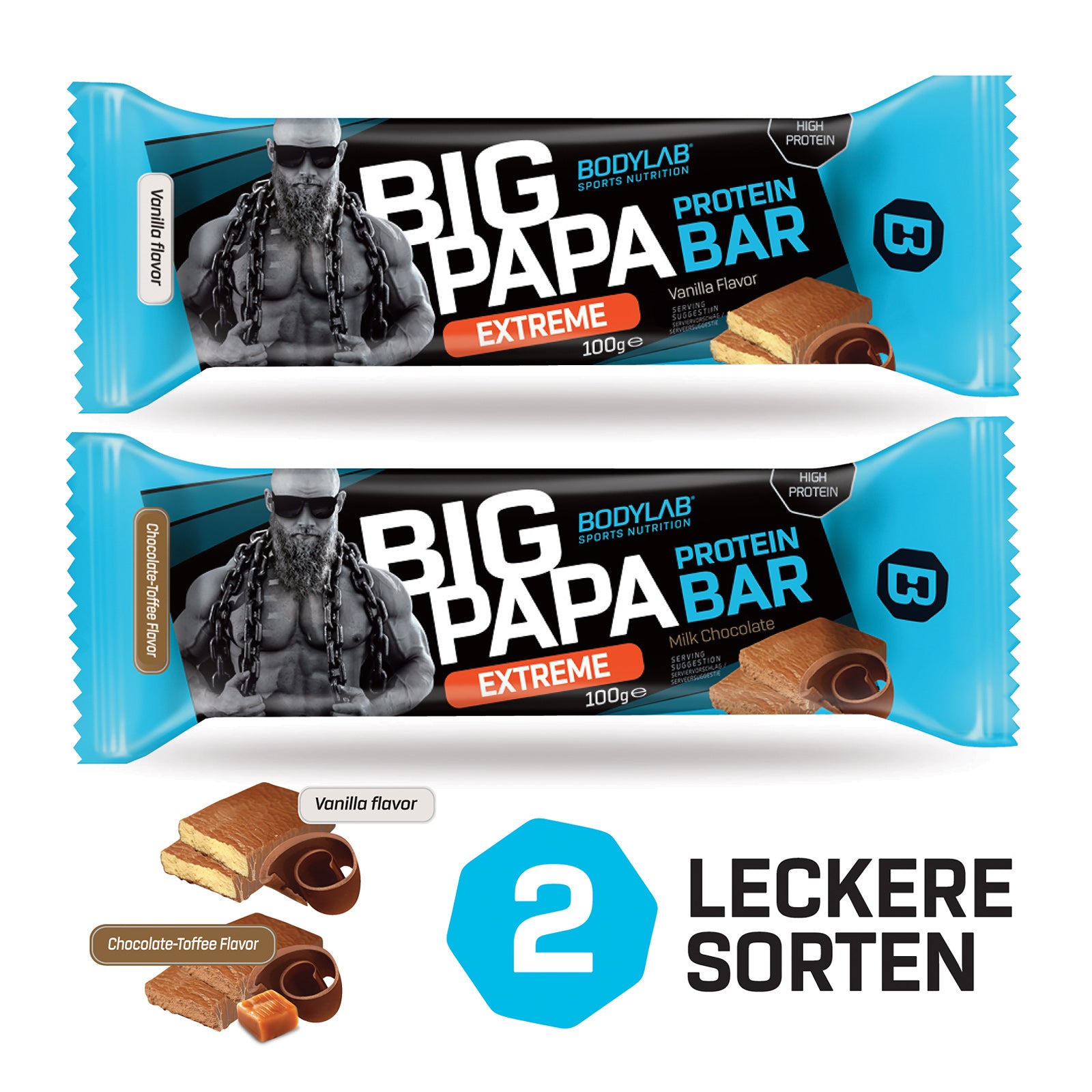 bodylab24-big-papa-50-protein-bar-extreme-12x100g image 8