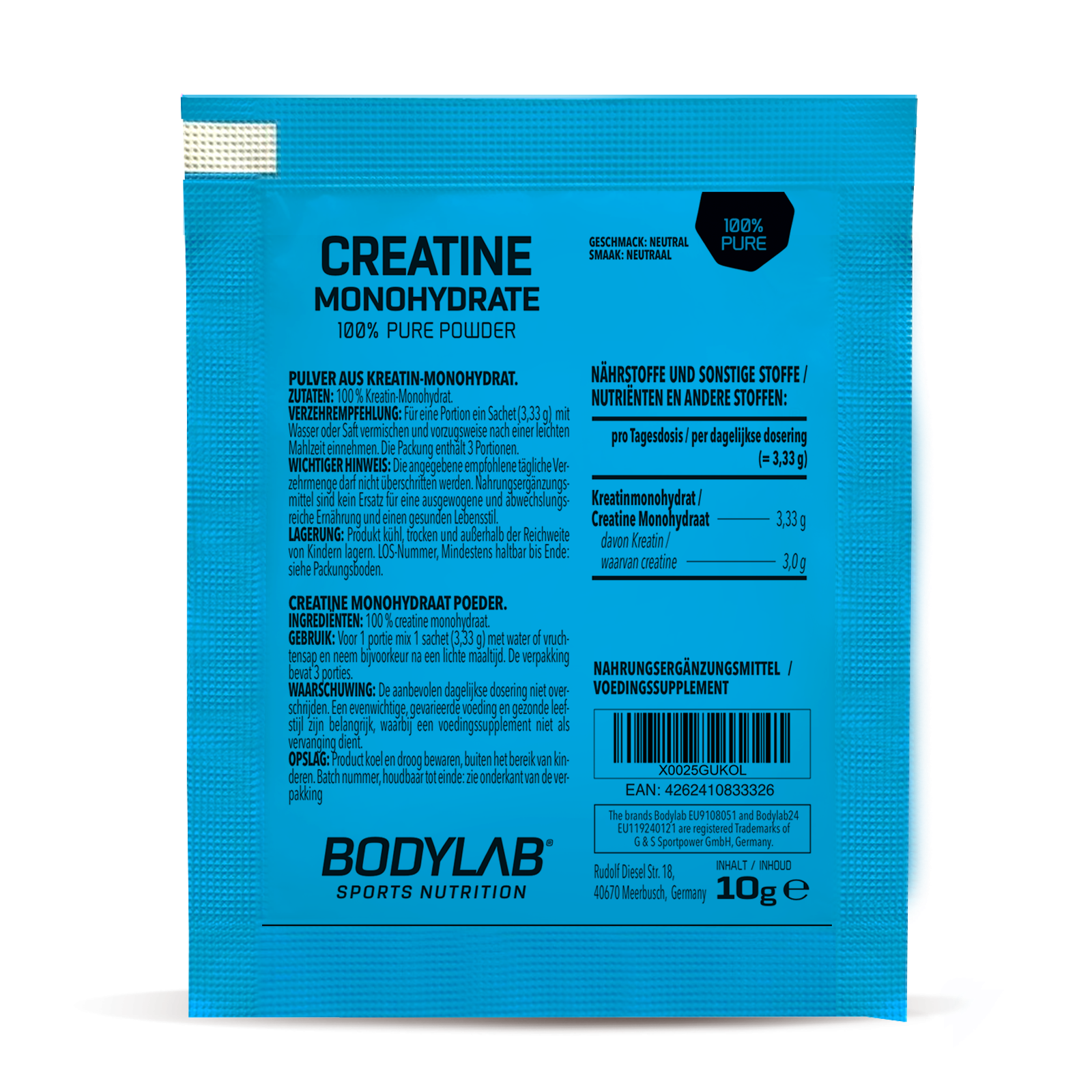 bodylab24-creatine-monohydrate-100-pure-powder-probe-10g image 2