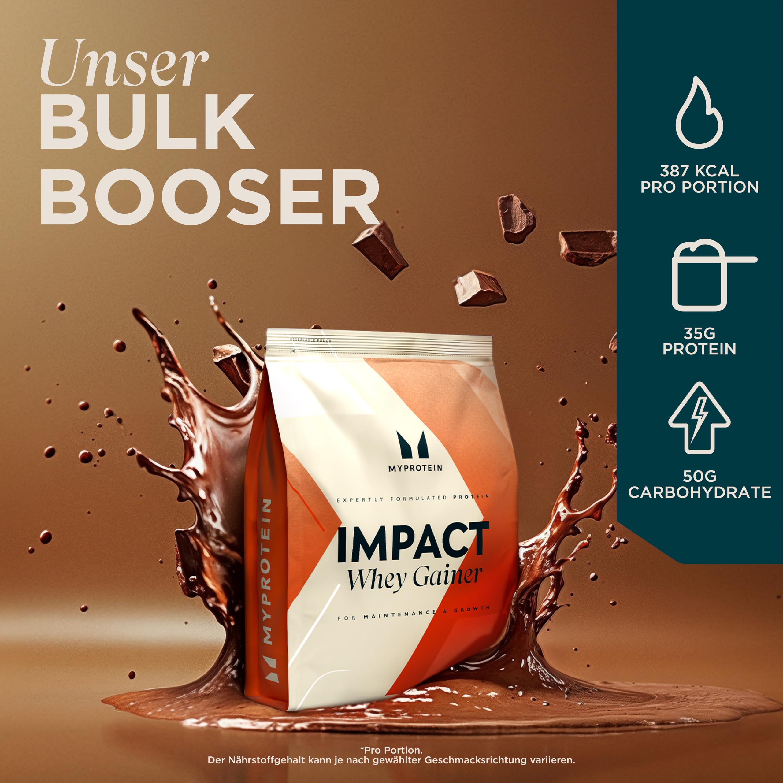myprotein-impact-whey-gainer-schoko-smooth-2-5-kg-29-g-protein image 2