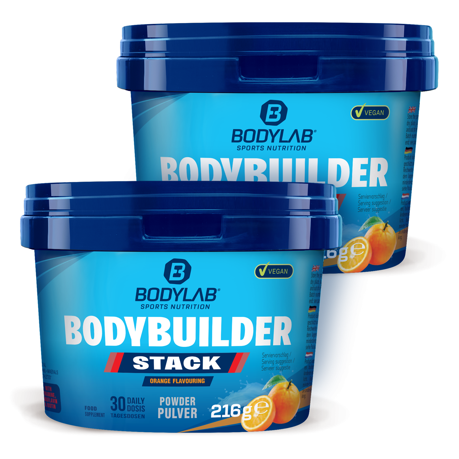 bodylab24-bodybuilder-stack-powder-2-x-216g-doppelpack image 1