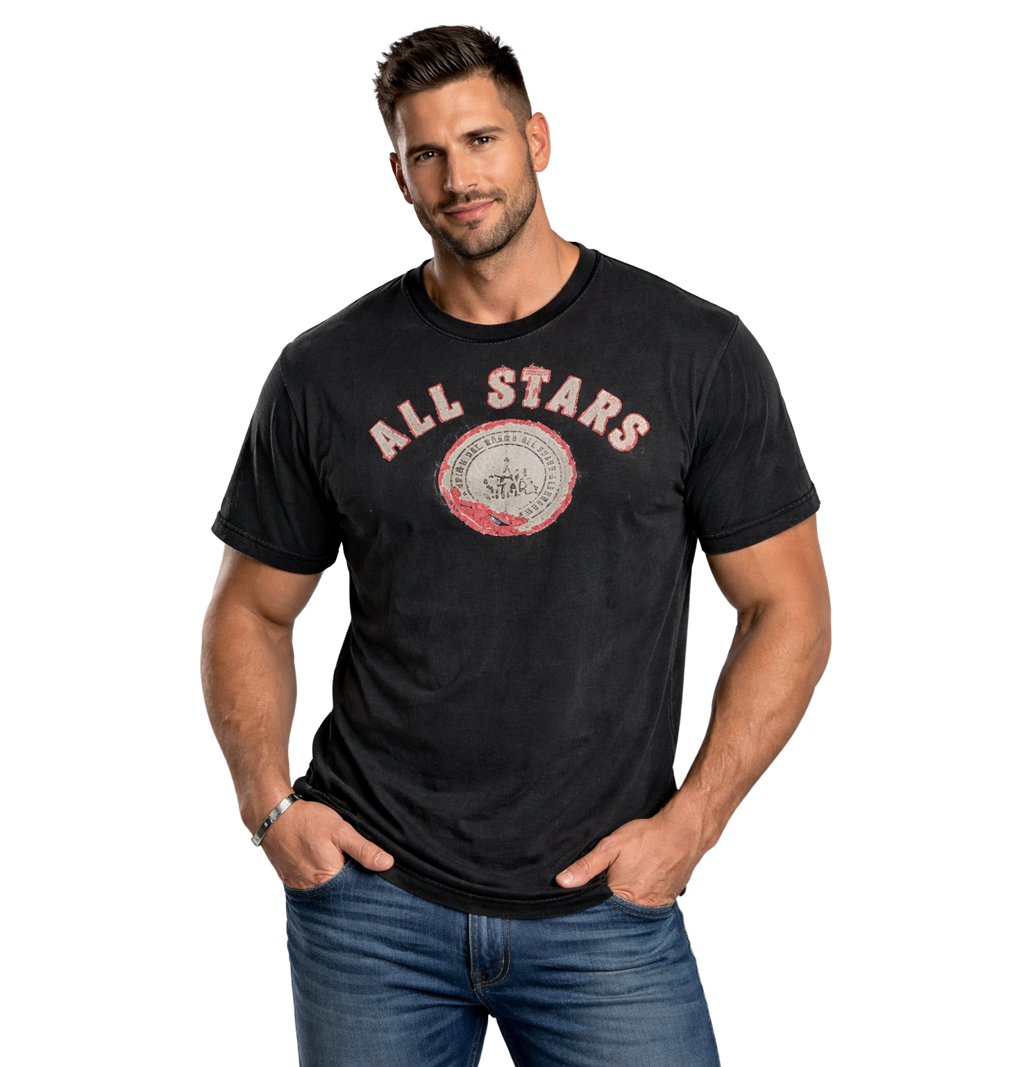 all-stars-bodybuilding-t-shirt-acid-wash-fitness-t-shirt-f-r-m-nner-aus-baumwoll image 1