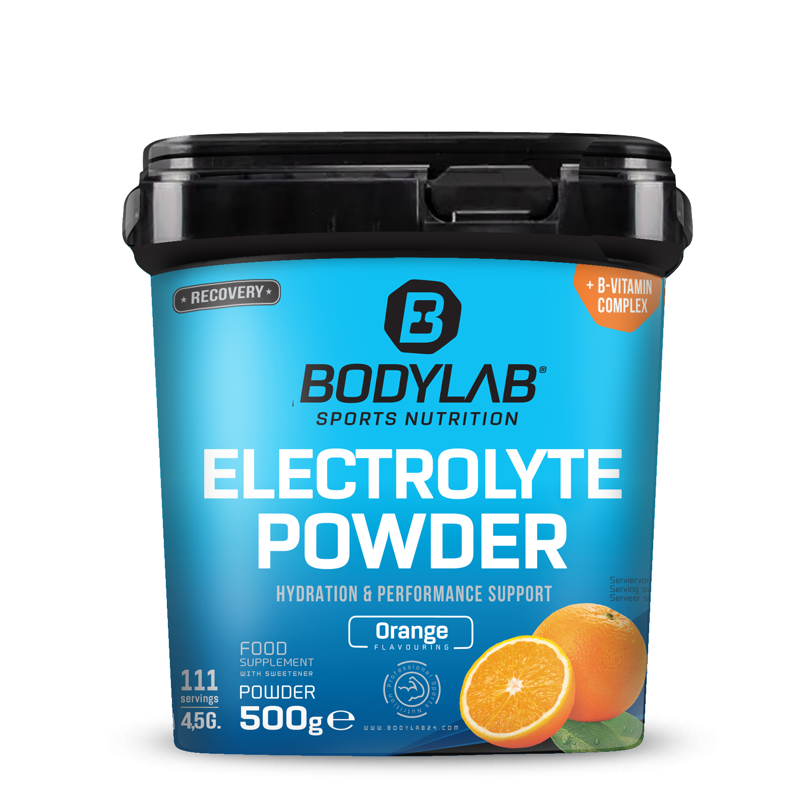 bodylab24-electrolyte-powder-orange-500-g-pulver image 1