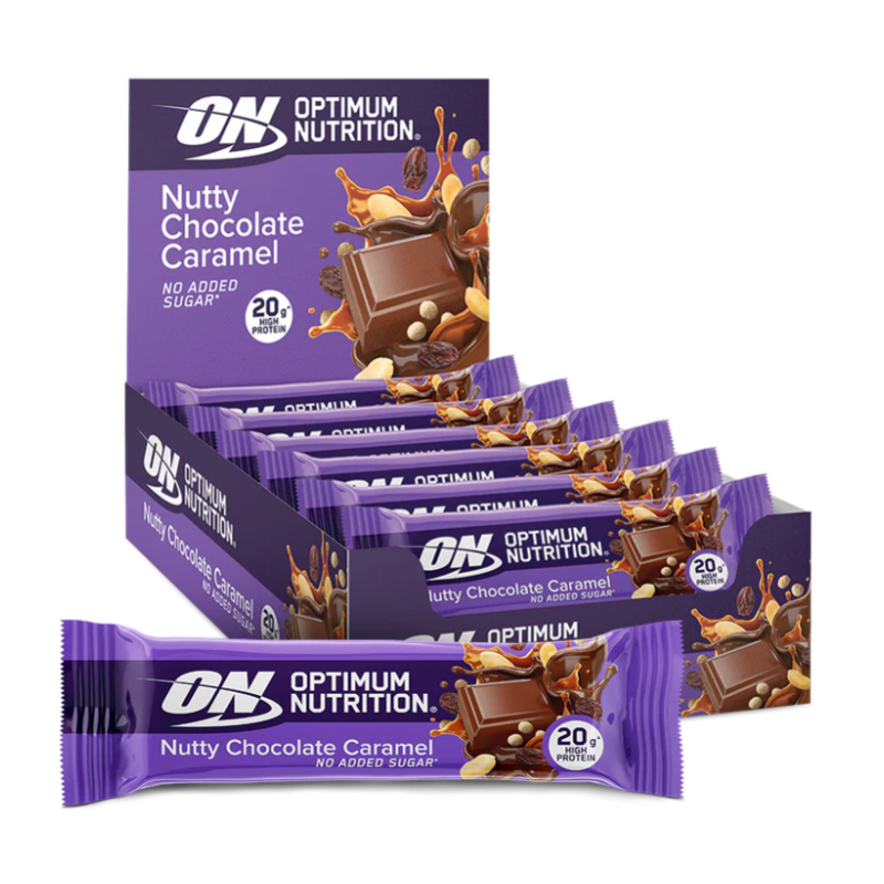 optimum-nutrition-gold-standard-protein-bar-nutty-chocolate-caramel-20g image 1
