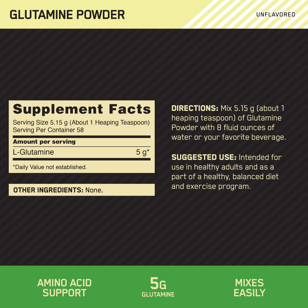 optimum-nutrition-glutamine-powder-unflavoured-aminos-ure-pulver image 3