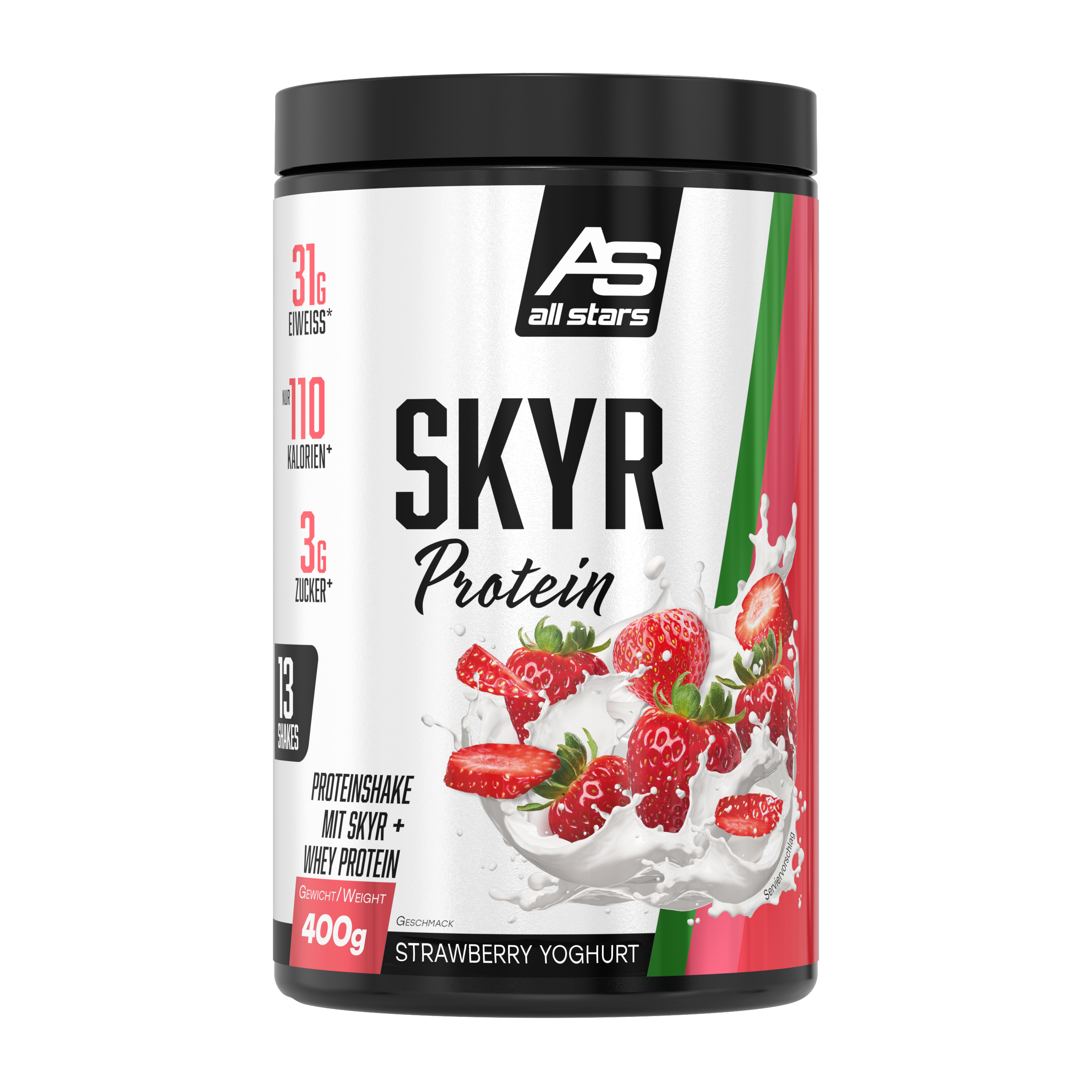 all-stars-skyr-protein-400g-dose-strawberry-yoghurt image 1