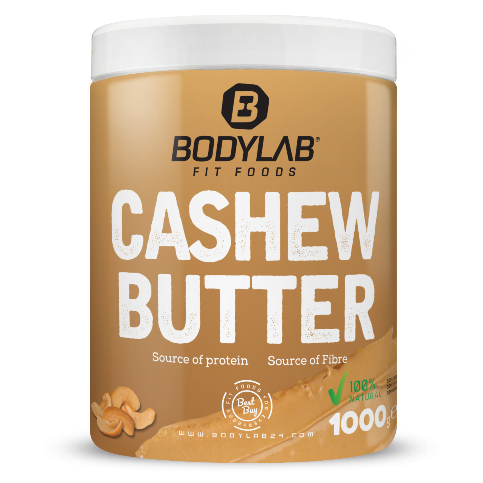 bodylab24-100-cashew-butter-aufstrich-1000g image 1