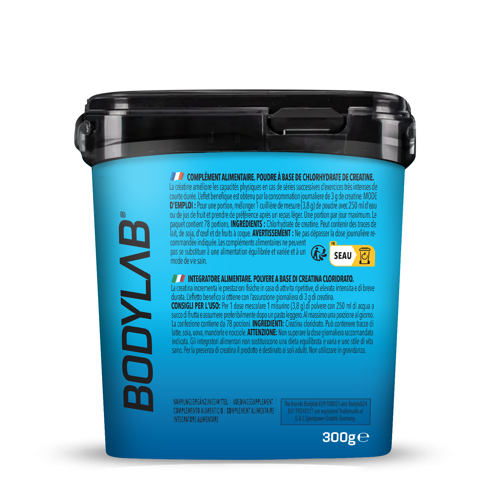 bodylab24-creatine-hcl-pulver-300g-kreatin-muskel-booster image 4