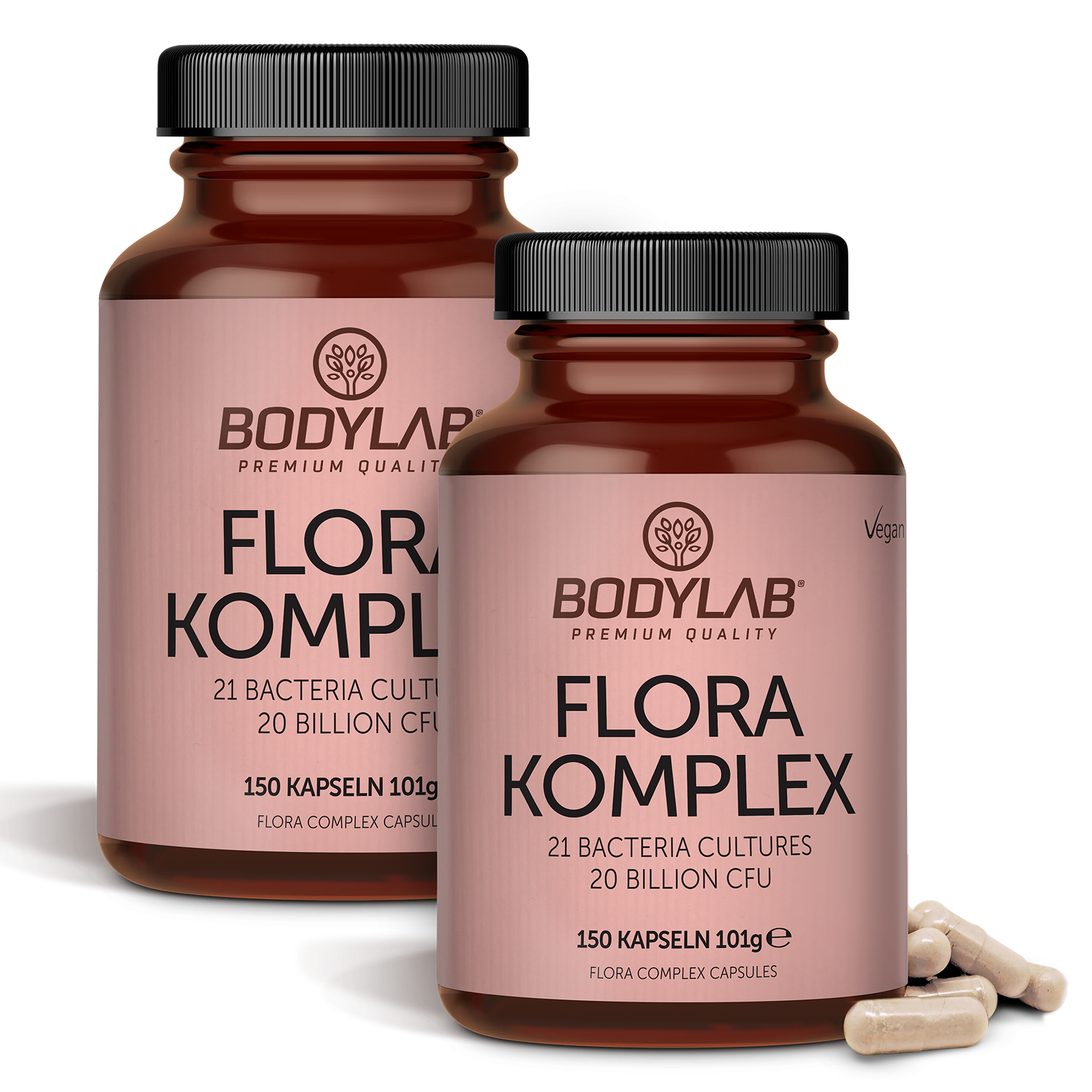 bodylab24-flora-complex-darmflora-kapseln-2-x-150-kapseln-doppelpack image 1