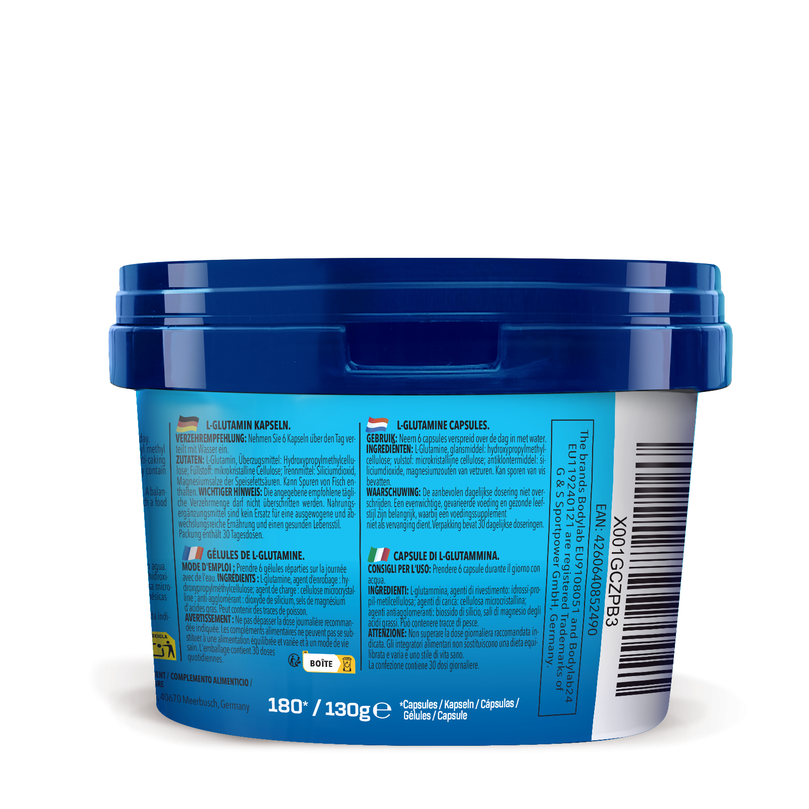 bodylab24-l-glutamin-kapseln-180-kapseln image 2