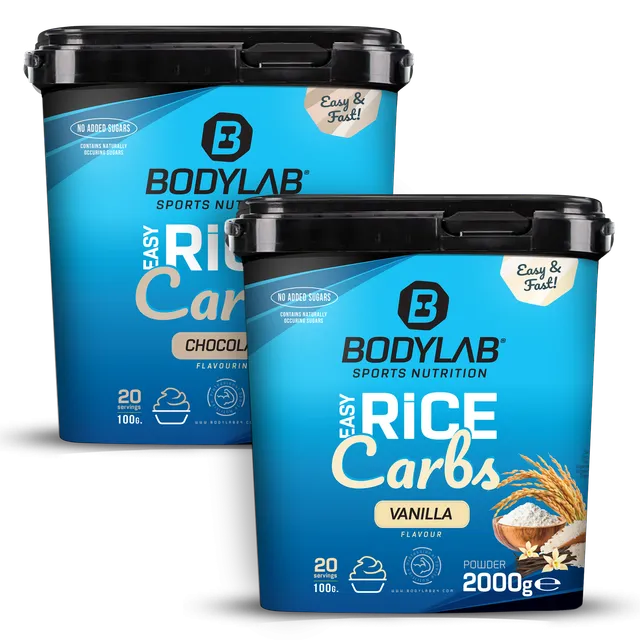 bodylab24-easy-rice-carbs-doppelpack-2-x-2000g-vanille-schoko image 1