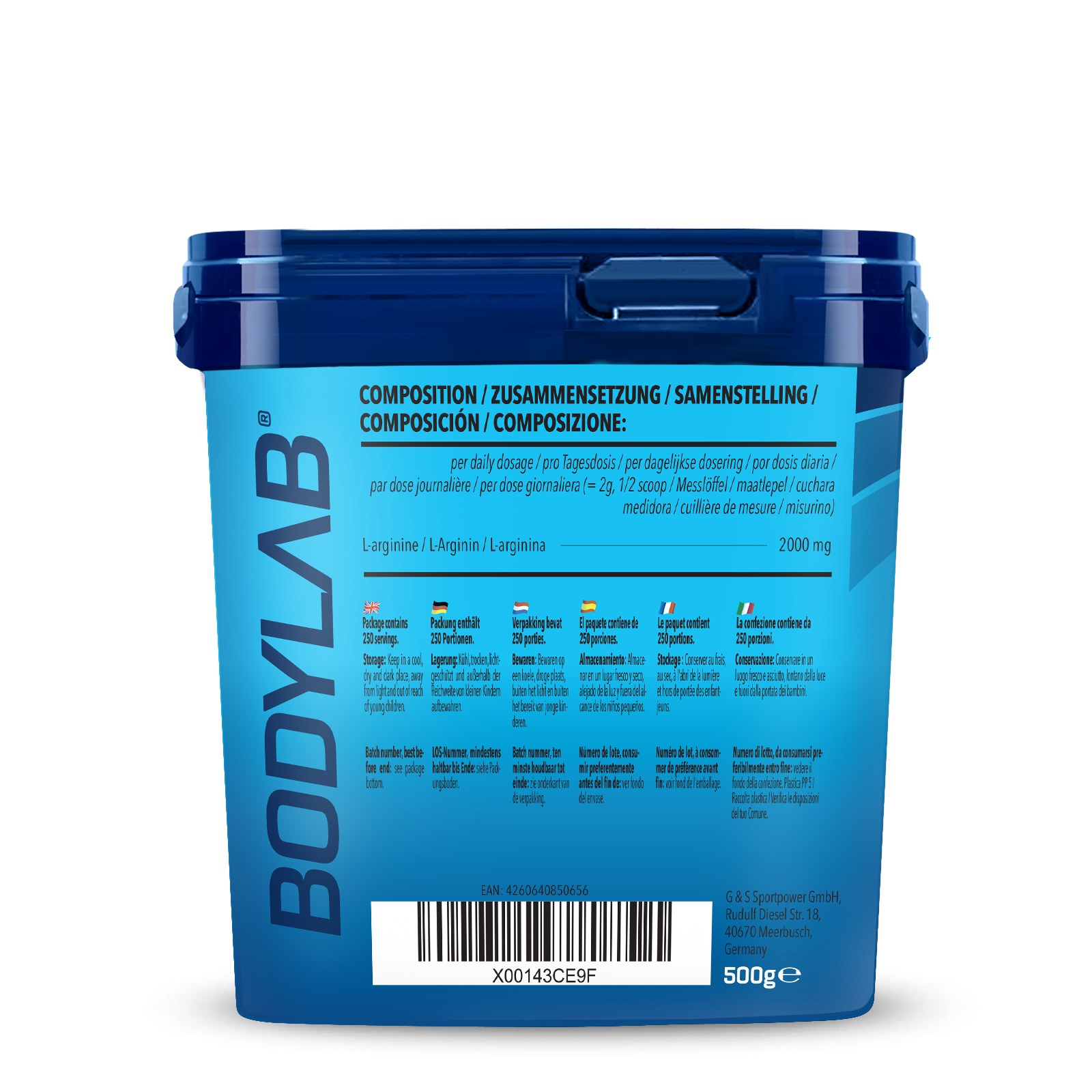 bodylab24-arginine-powder-l-arginin-pulver-3-x-500-g-dreierpack image 3