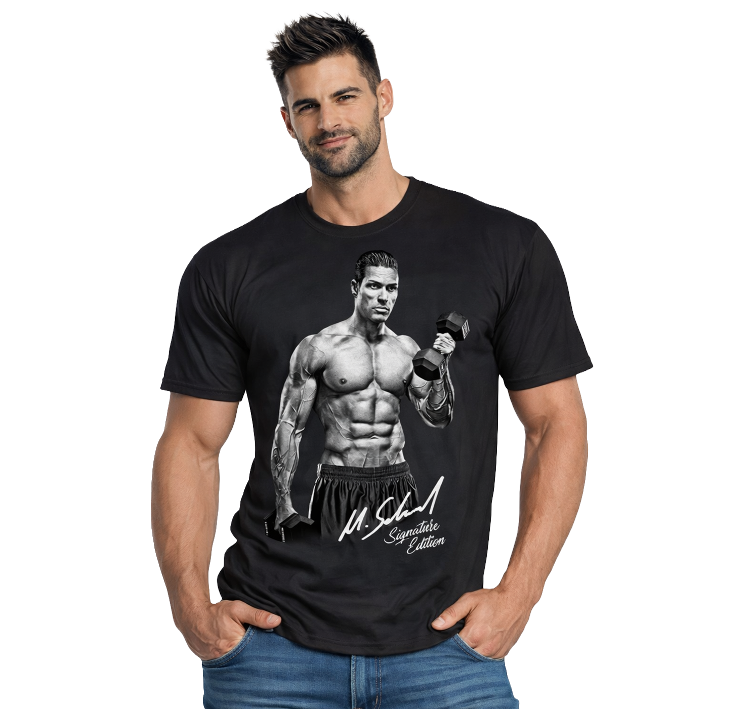 all-stars-intra-x-t-shirt-herren-bodybuilding-t-shirt-100-baumwolle image 1