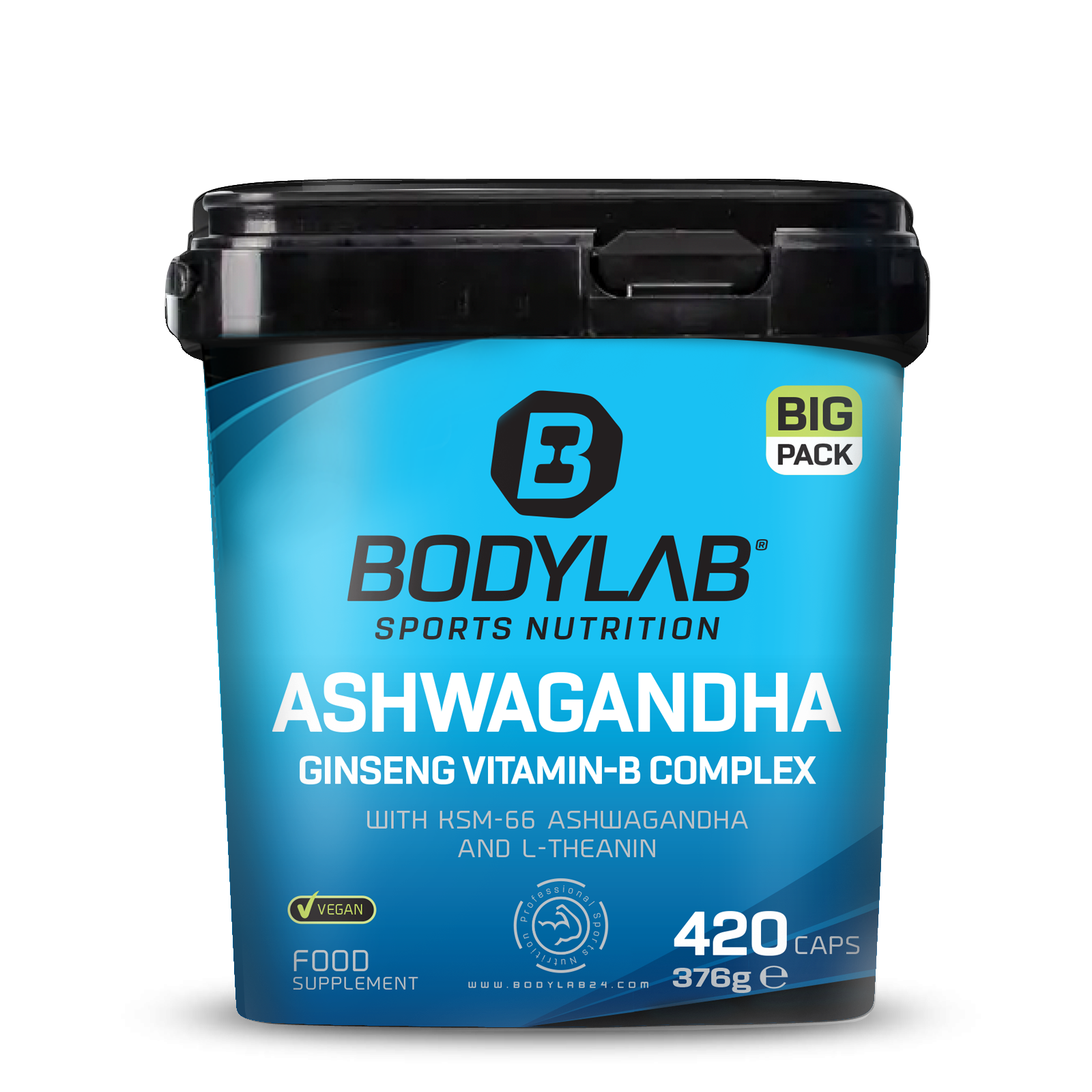 bodylab24-big-pack-ashwagandha-ginseng-vitamin-b-complex-kapseln-420-kapseln image 1