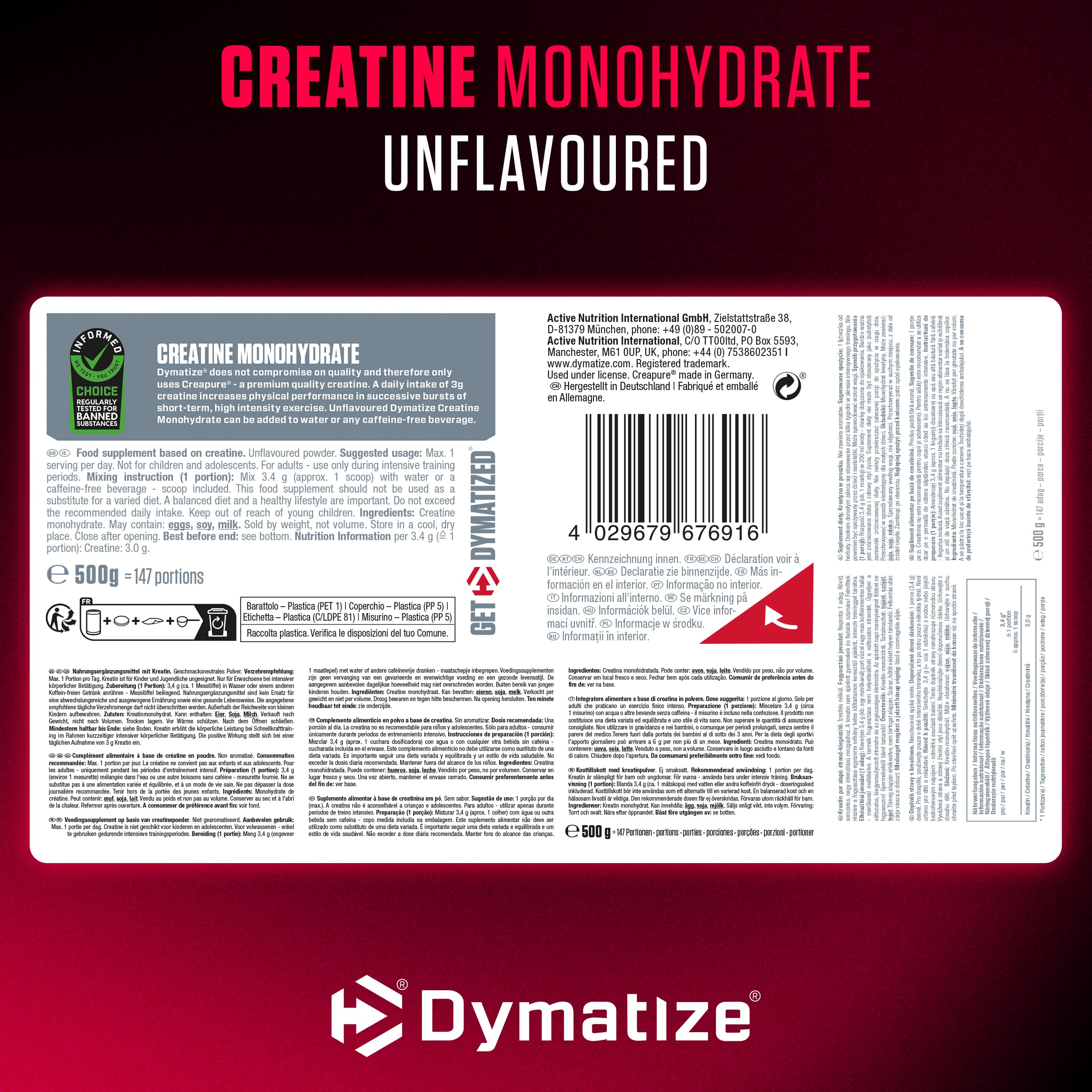 dymatize-creatine-monohydrate-unflavoured-500g-100-creapure-kreatin-pulver image 8