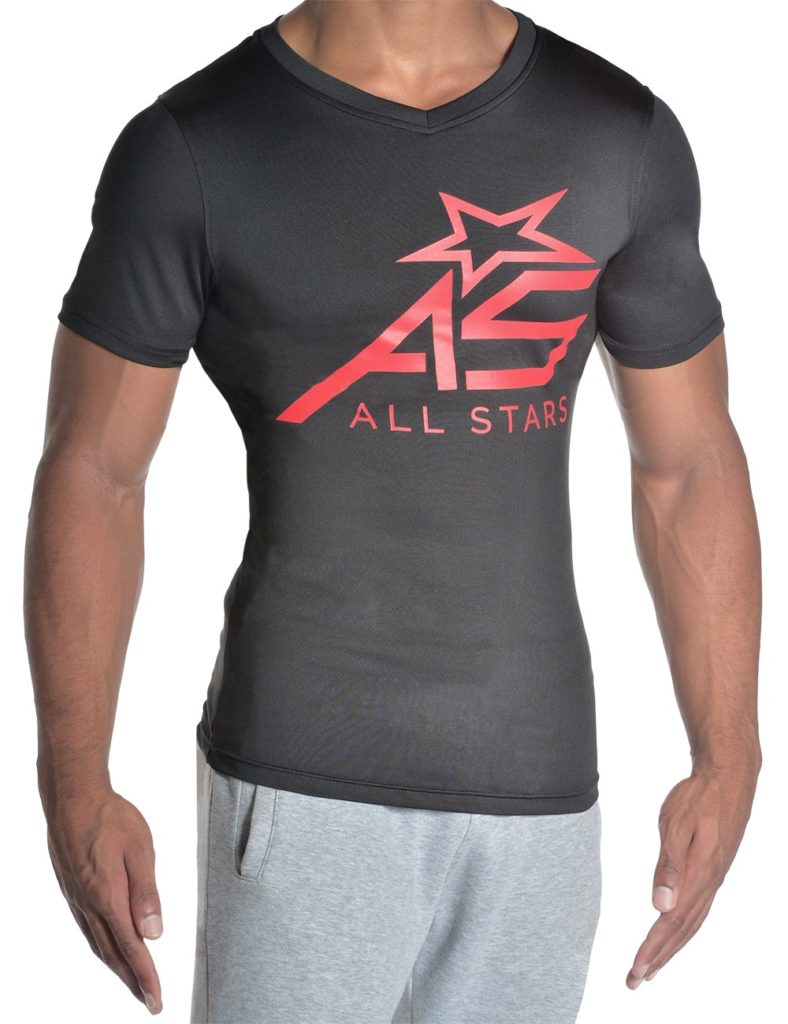 all-stars-t-shirt-trend-herren-slim-fit-schwarz image 1
