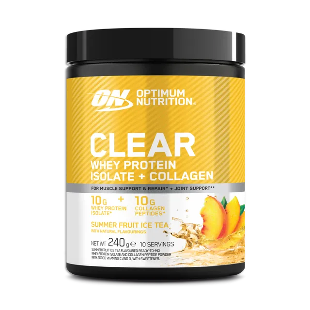 optimum-nutrition-clear-whey-protein-isolate-collagen-powder-240-g-10-portionen image 1