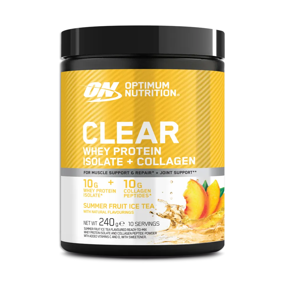 optimum-nutrition-clear-whey-protein-isolate-collagen-powder-240-g-10-portionen image 1