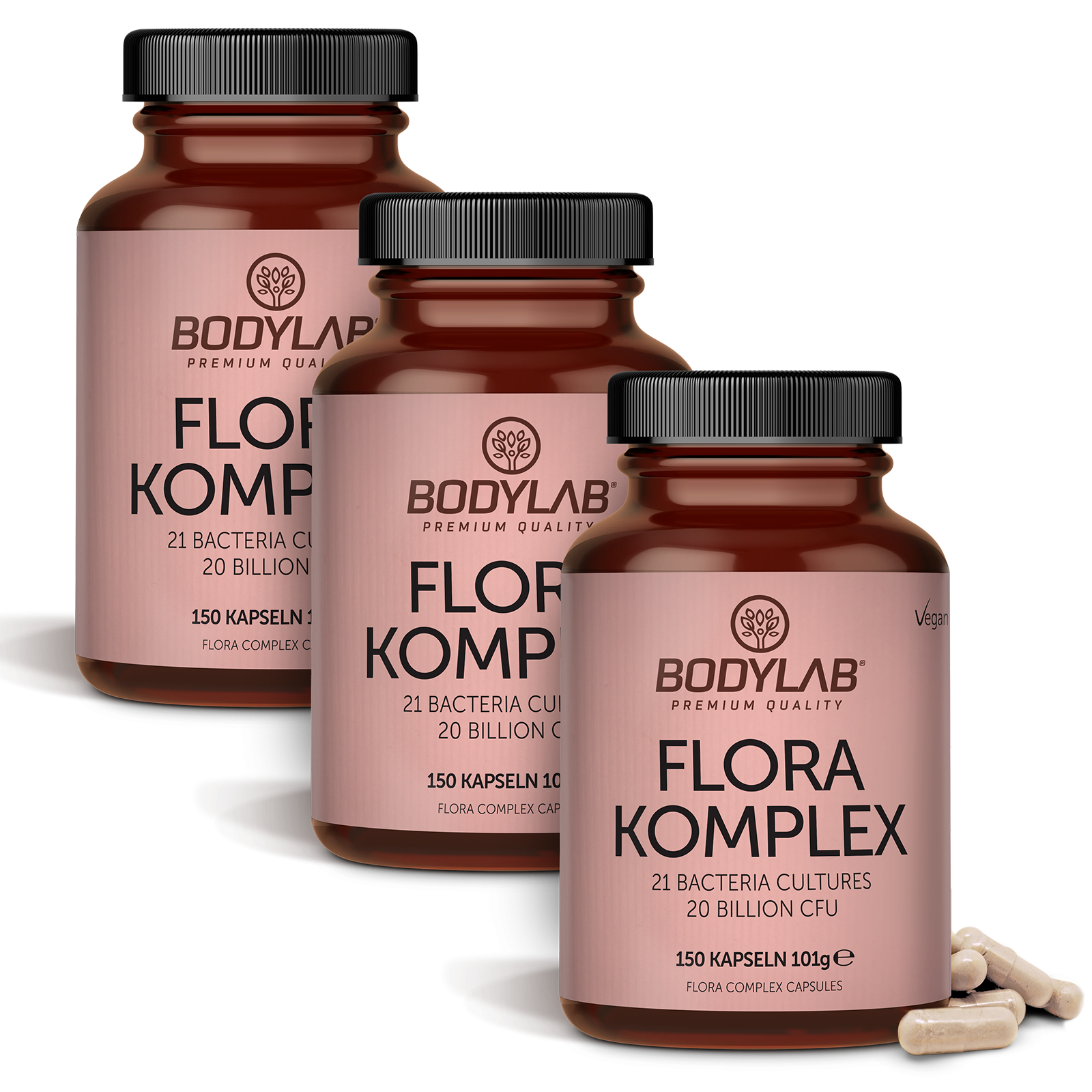 bodylab24-flora-complex-darmflora-kapseln-3-x-150-kapseln-vorratspack image 1