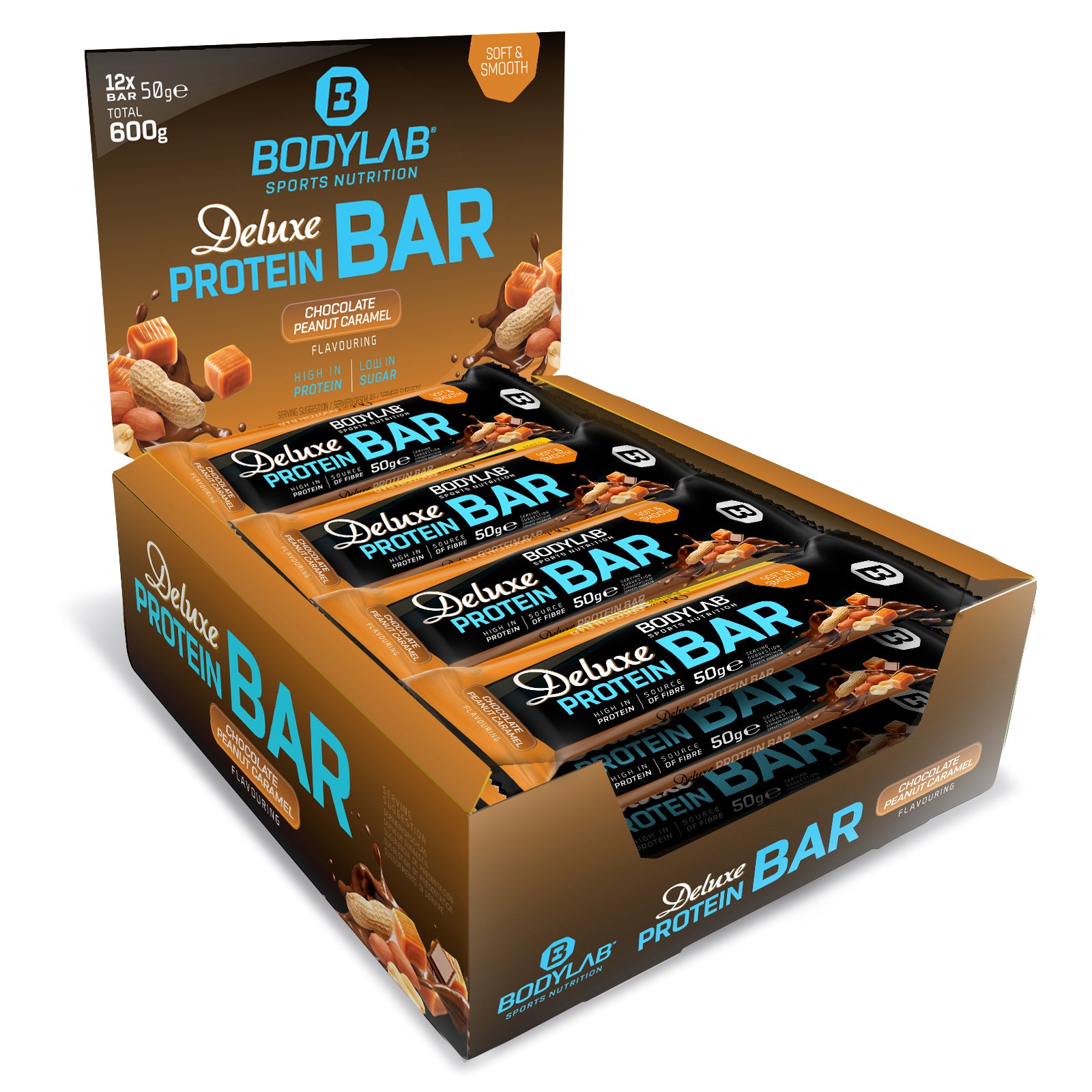 bodylab24-deluxe-protein-bar-12x50g-mit-vollmilchschokolade image 2