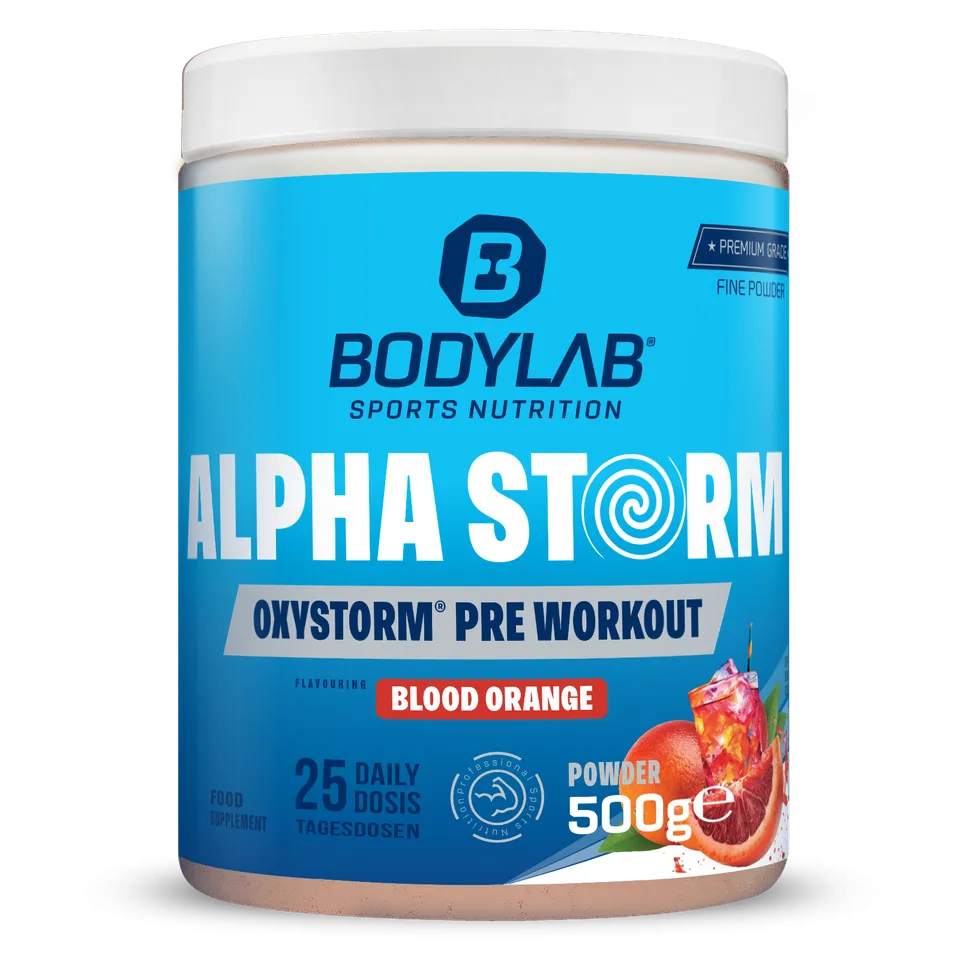 bodylab24-alpha-storm-oxystorm-pre-workout-blood-orange-500g image 1