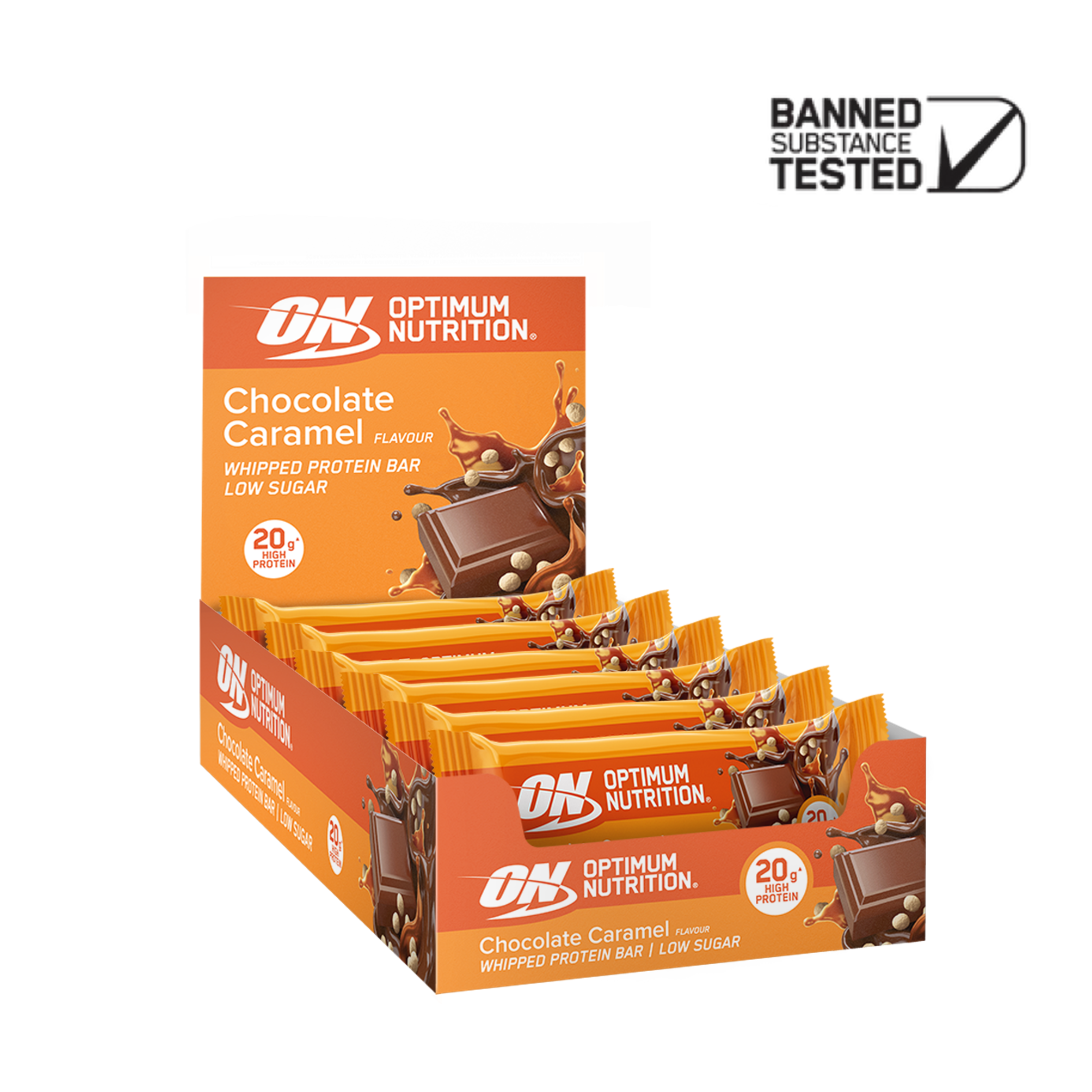 optimum-nutrition-elite-protein-bar-chocolate-caramel-whipped-20-g-protein image 1