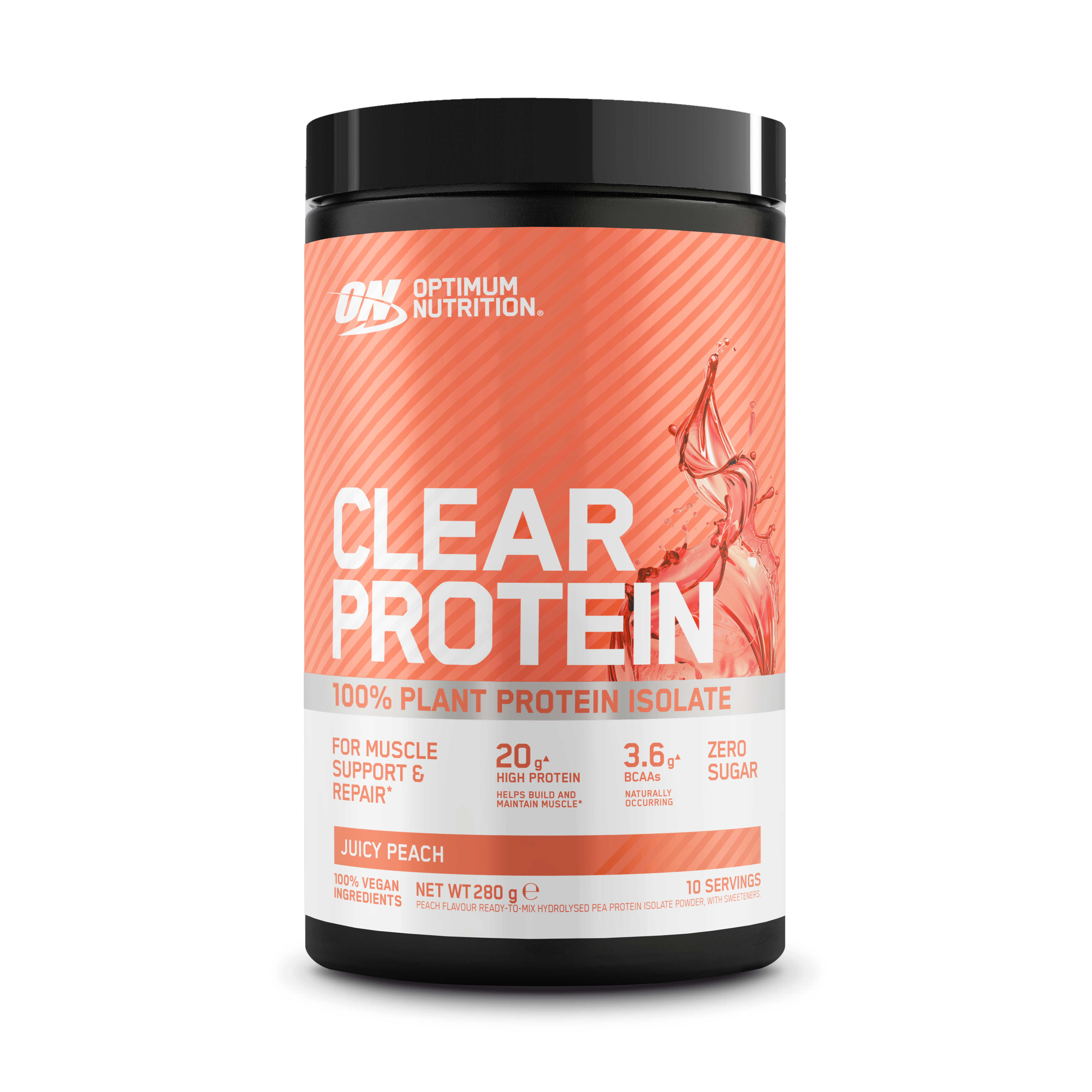 optimum-nutrition-clear-protein-100-plant-isolate-280g-20g-erbsenprotein image 2