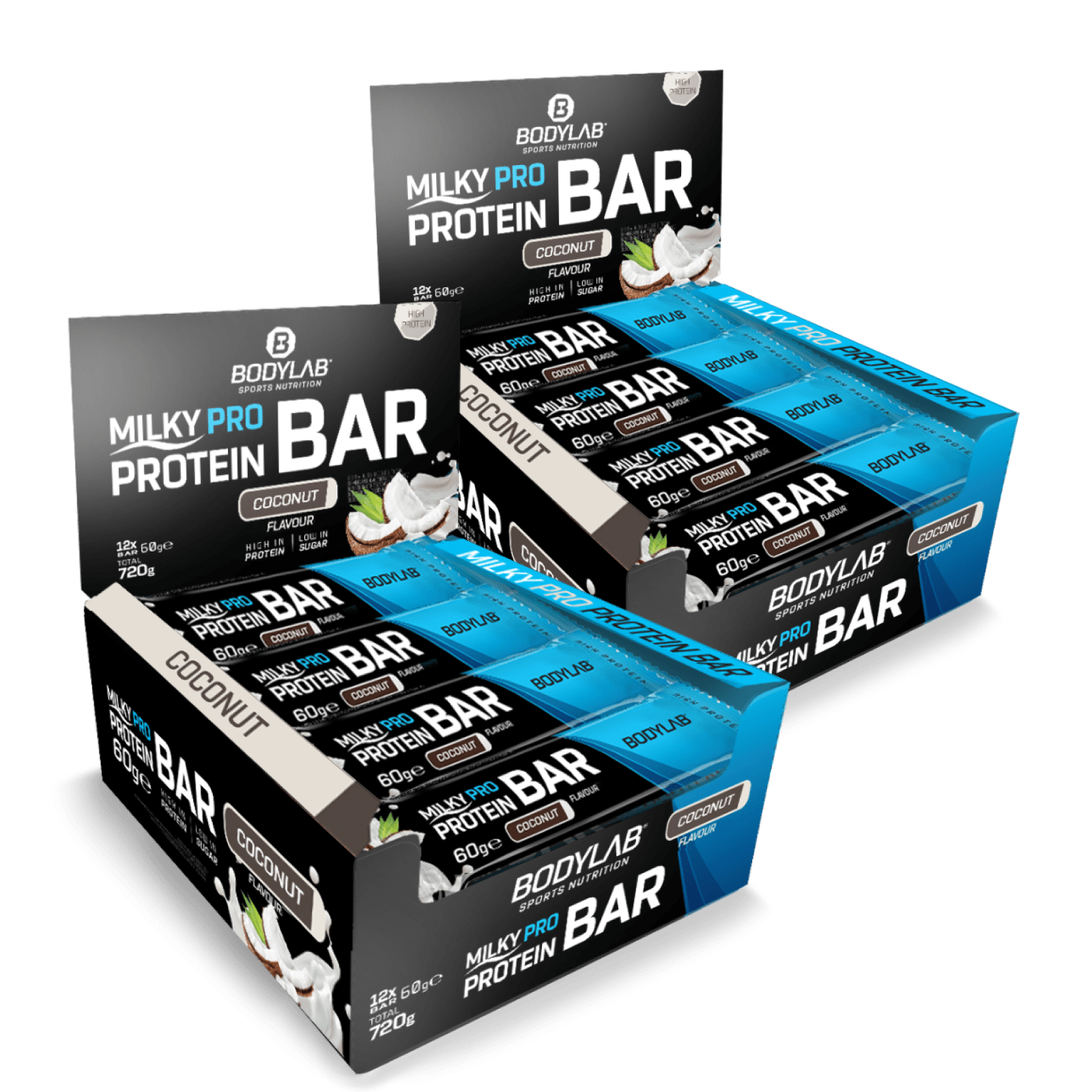 bodylab24-milky-pro-protein-bar-crispy-protein-bar-2-x-12x60g image 1