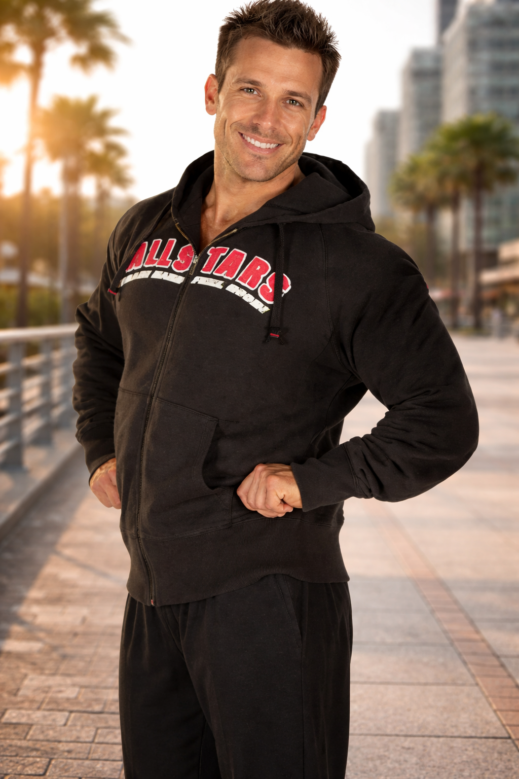 all-stars-men-zip-jacke-herren-fitness-hoodie-jacke-100-baumwolle image 2