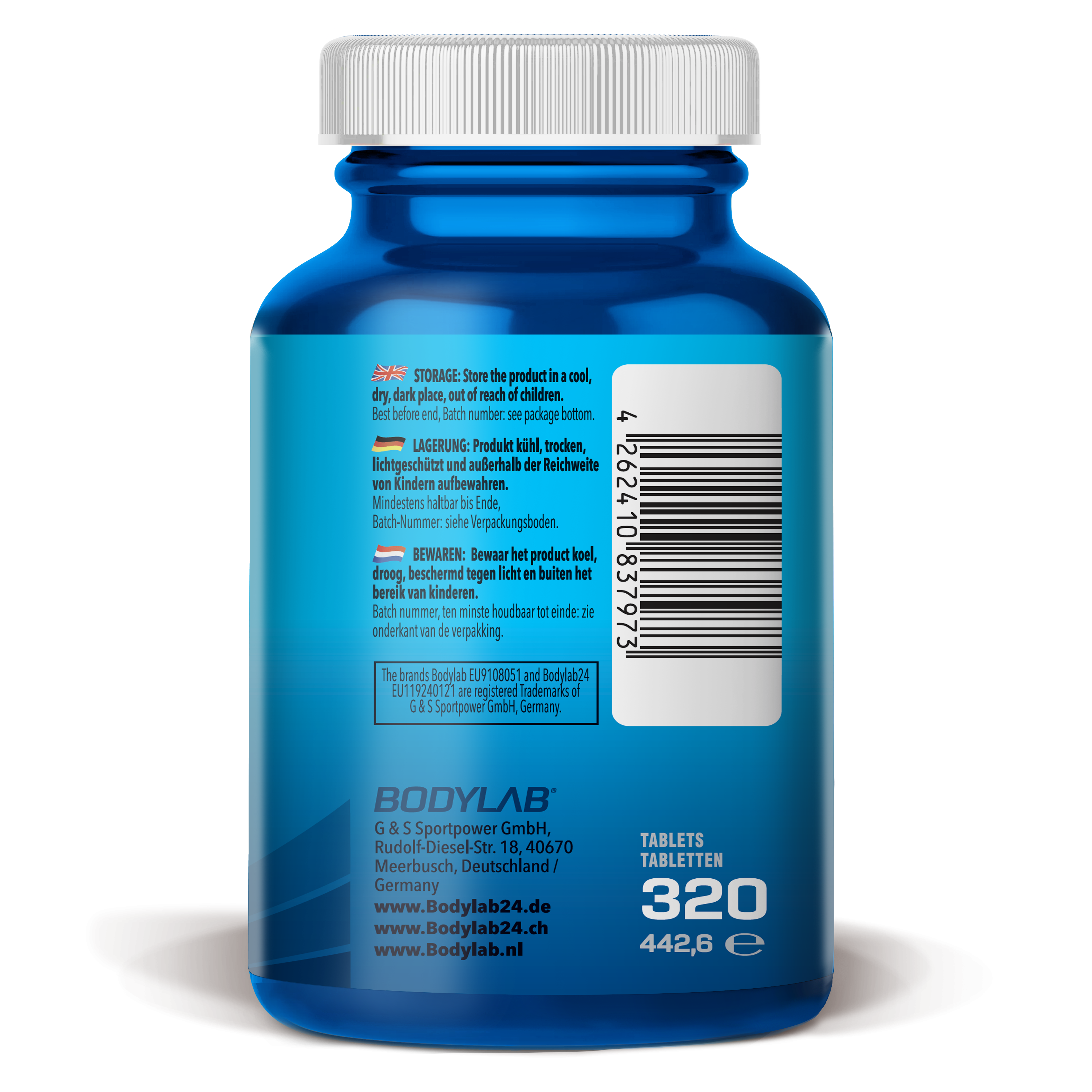 bodylab24-l-arginine-l-citrulline-tabletten-320-tabletten image 2