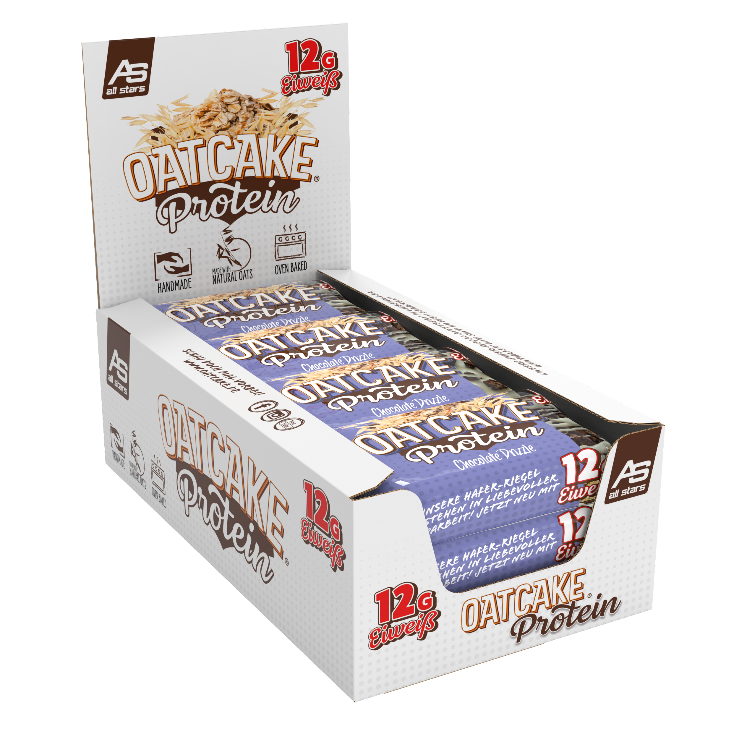 all-stars-oatcake-protein-mixbox-proteinriegel-box-mit-12-riegeln image 1