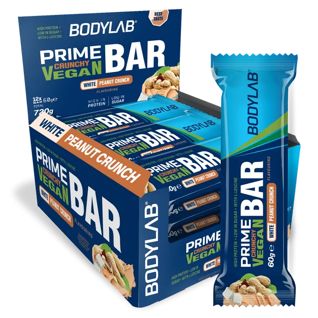 bodylab24-prime-crunchy-vegan-bar-12-x-60-g-karamell image 1