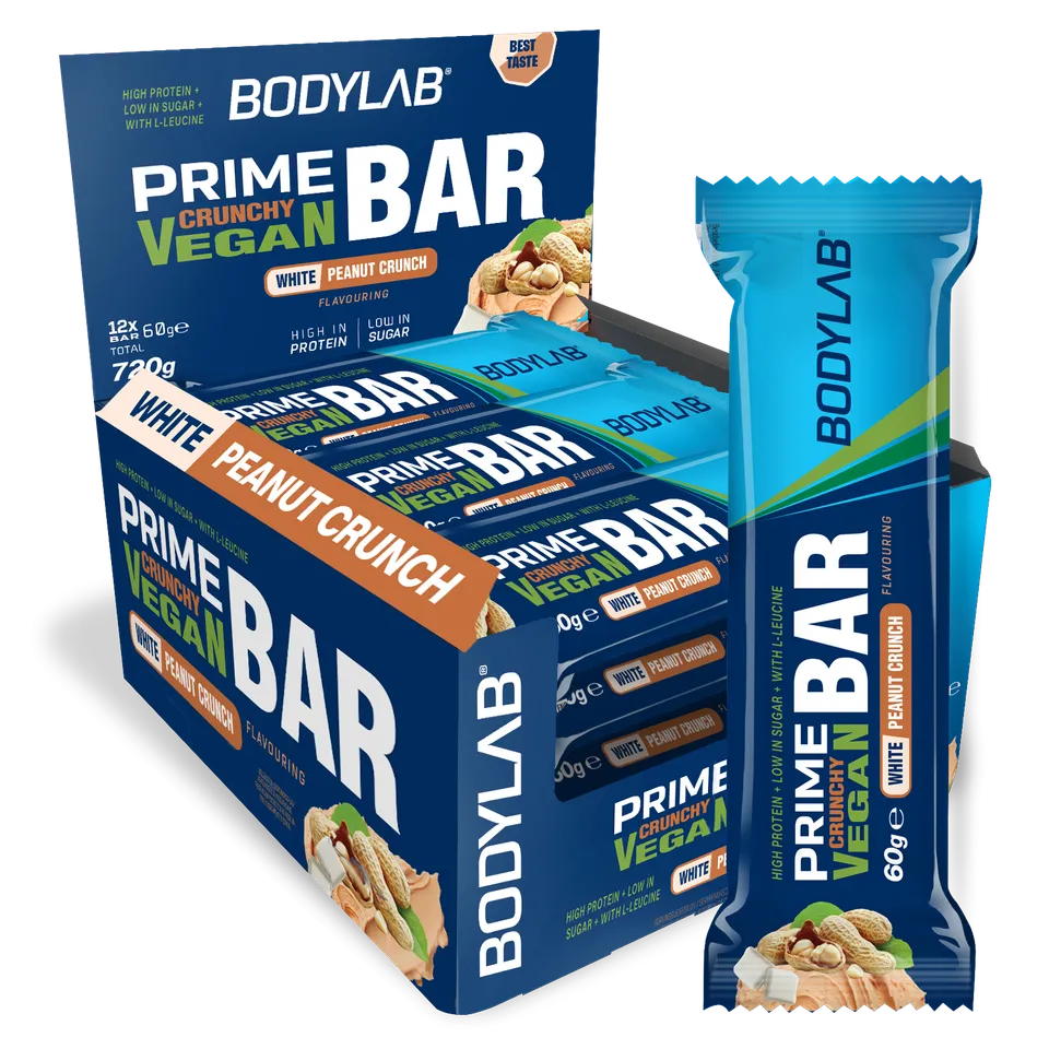 bodylab24-prime-crunchy-vegan-bar-12-x-60-g-karamell image 1