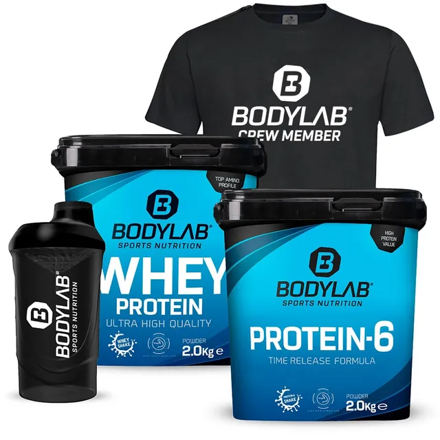 bodylab24-megadeal-3-24-stunden-eiwei-whey-protein-set-mit-shaker-und-shirt image 1