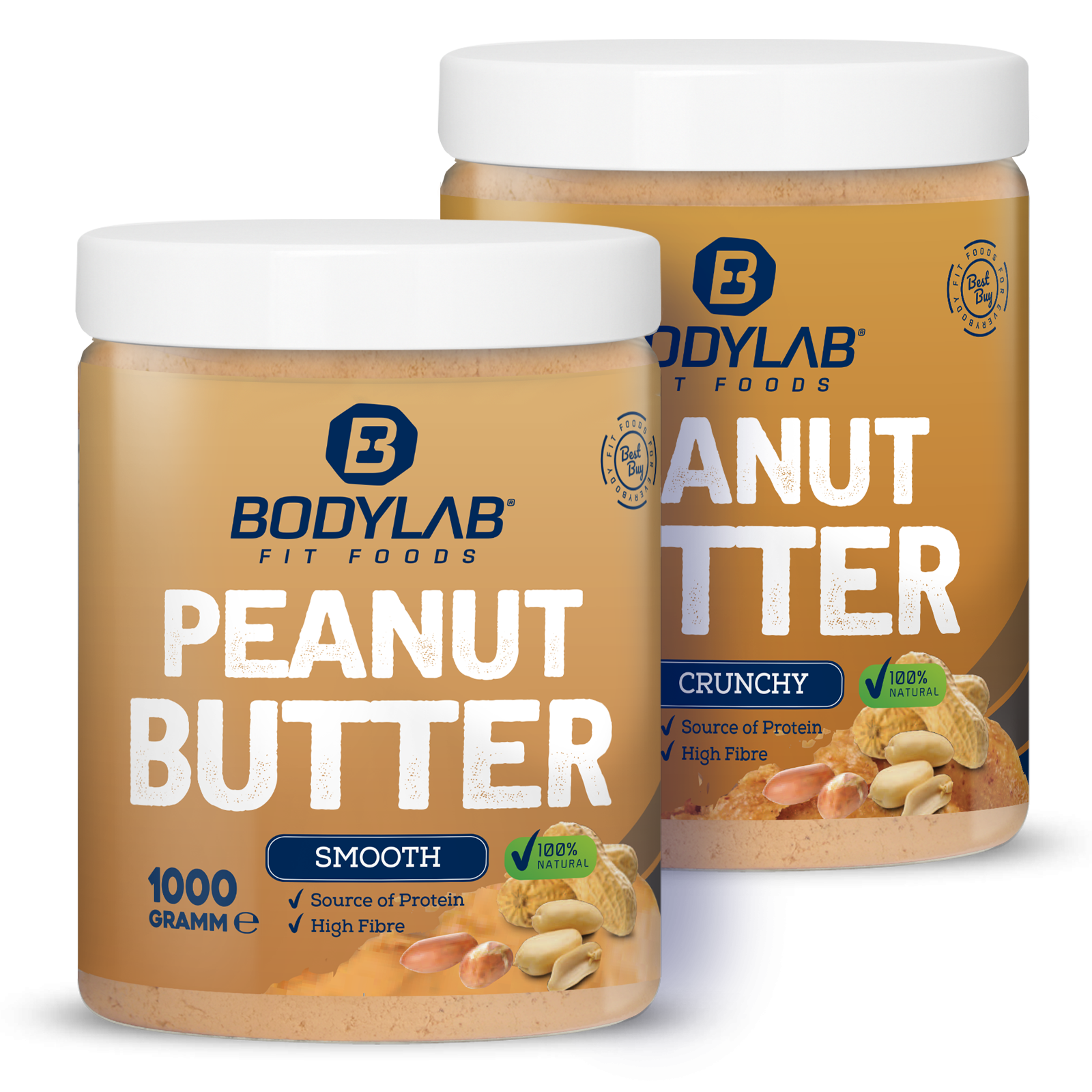 bodylab24-100-peanut-butter-1000g-crunchy-oder-smooth image 4