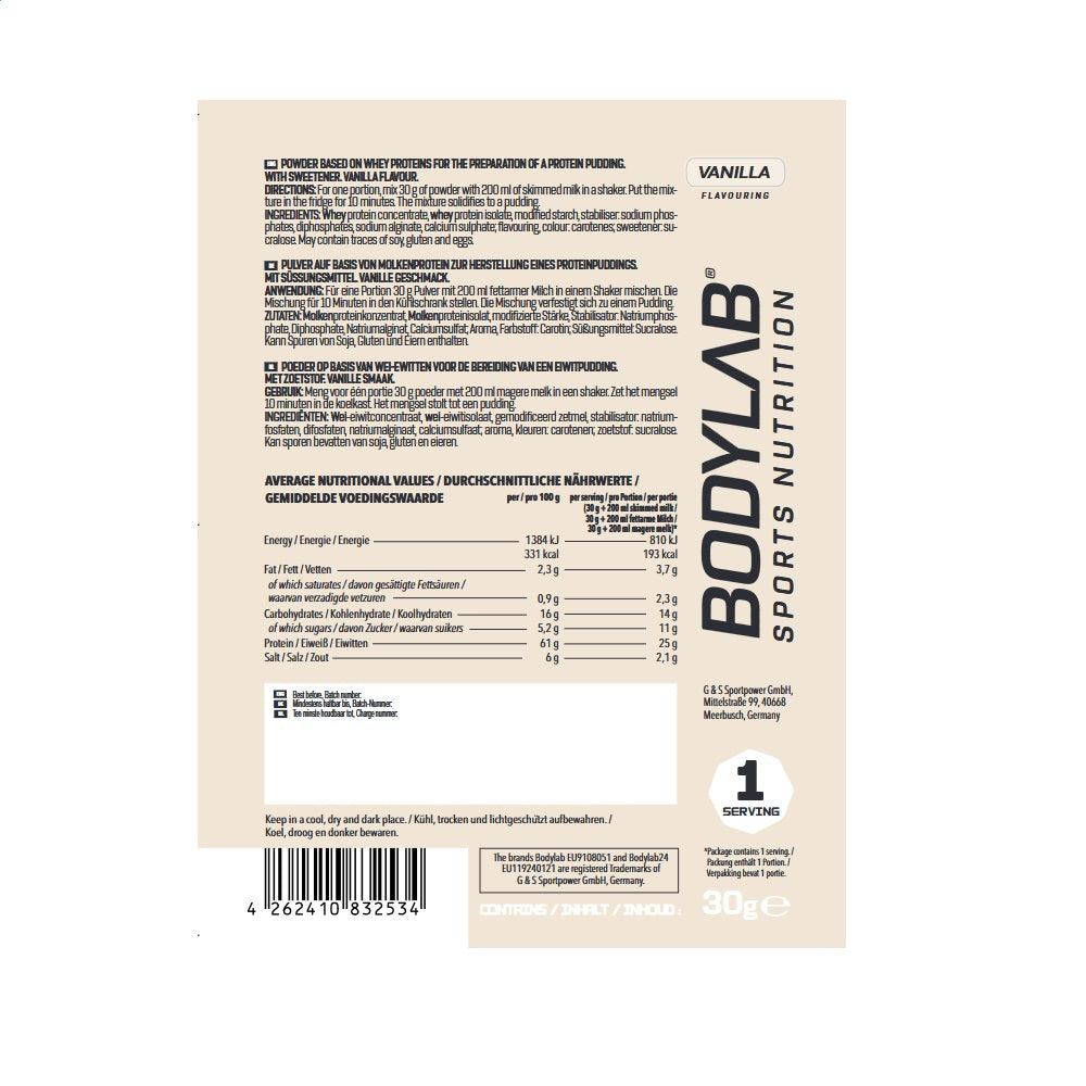 bodylab24-protein-pudding-probe-vanille-30g image 2