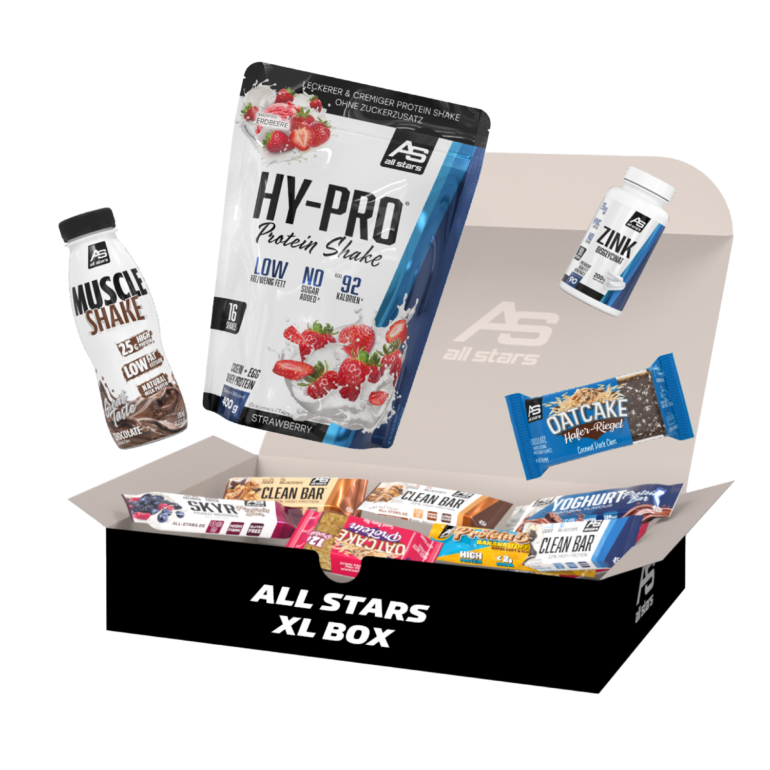 all-stars-box-xl-probierbox-mit-26-protein-riegeln-und-workout-favoriten image 1