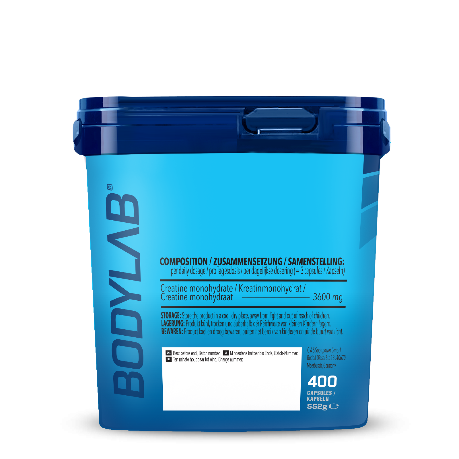 bodylab24-creatine-monohydrate-mega-caps-400-kapseln image 3