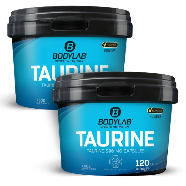 bodylab24-taurine-2-x-120-kapseln-mit-leinsamenpulver image 1