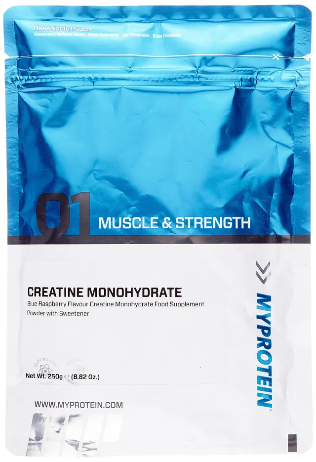 myprotein-creatine-monohydrate-blue-raspberry-250g-kreatin-pulver image 1