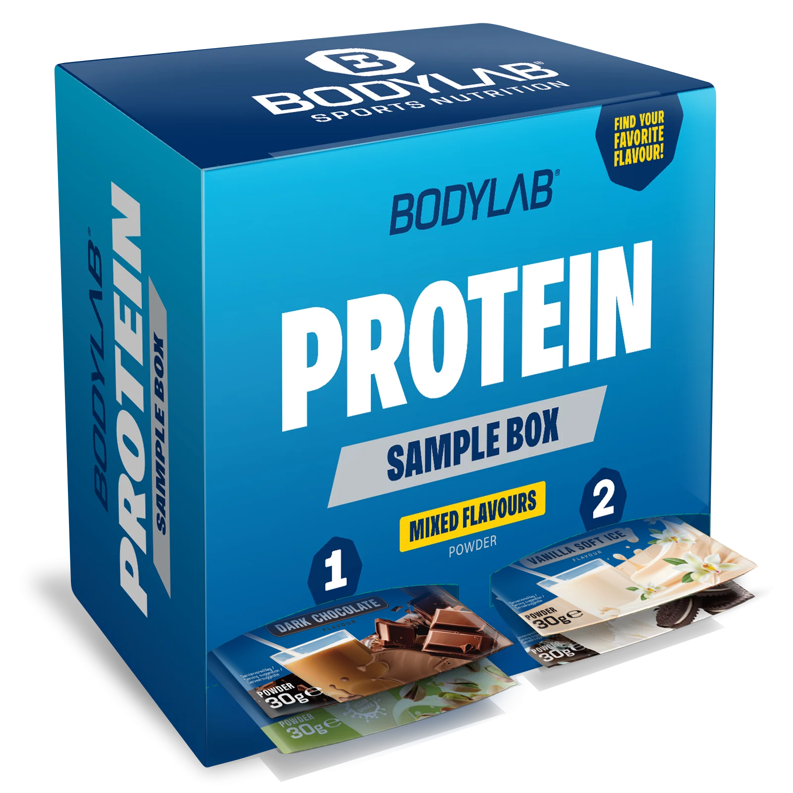 bodylab24-whey-protein-bestseller-probierbox-30x30g image 1