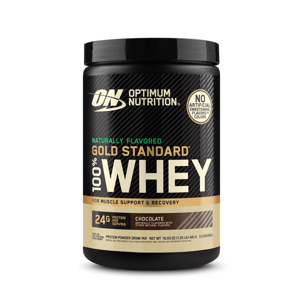 optimum-nutrition-gold-standard-100-whey-naturally-flavored-proteinpulver image 1